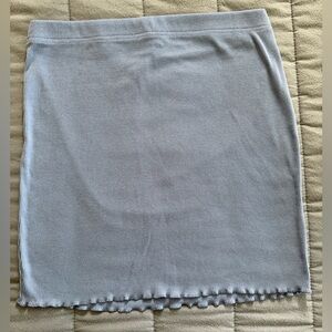 Elegant Grey Blue Women's Skirt